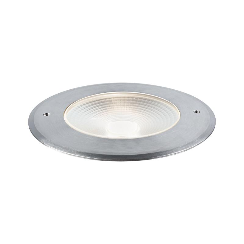 Paulmann 94749 LED Bodeneinbauleuchte Vanea modern seewasserresistent staubdicht 1m unter Wasser geschützt rund 160mm warmweiß 15,5W Aluminium