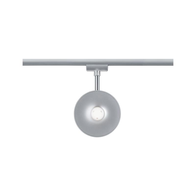 Paulmann 96801 URail LED Schienenspot Sphere Einzelspot 7,4W modern neutralweiß dimmbar Chrom matt