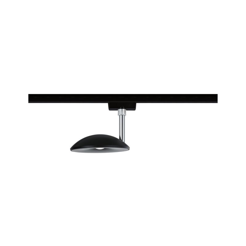 Paulmann 96802 URail LED Schienenspot Sphere Einzelspot 7,4W modern neutralweiß dimmbar Schwarz matt