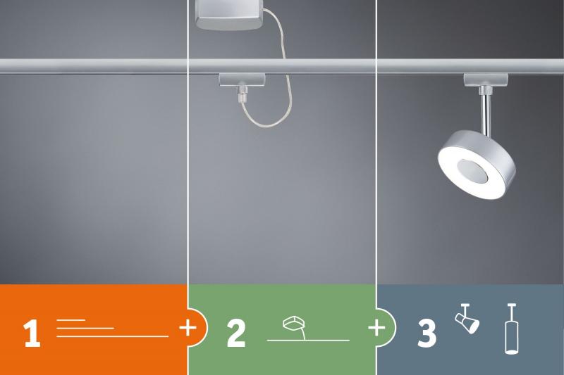 Paulmann 97599 URail System Light&Easy Abhängung 105mm Chrom