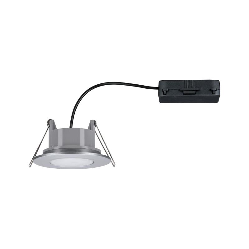 Paulmann 99928 Einbauleuchte Set Calla BBC/IP65 rund schwenkbar LED 680lm 4000K 6W Chrom