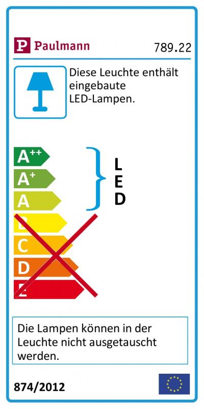 Zeitlos moderne LED-Deckenleuchte Aviar mit IP44 Schutz auch für Bad & Küchen Einsatz 22cm Chrom Paulmann 78922