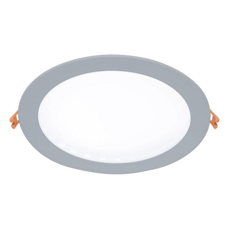 EVN LED Einbaupanel mit universalweißem Licht rund silber IP20 21W 4000K 1700lm EinbauØ205