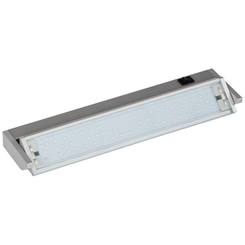 35cm EVN LED Anbauleuchte schwenkbar silber IP20 4000K - für den Einsatz in Küchen als Unterbauleuchte mit Schalter