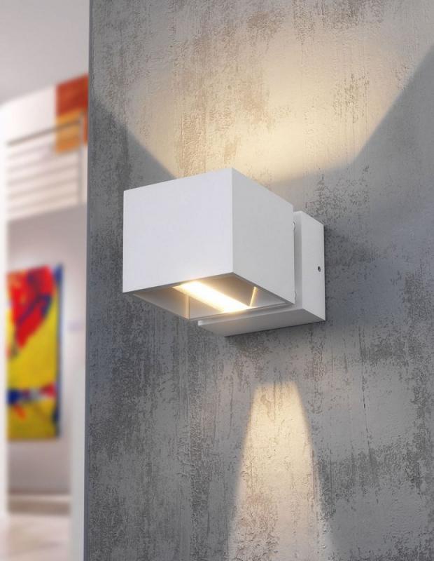 Mylight LED Wandleuchte BIELEFELD IP54 in weiß