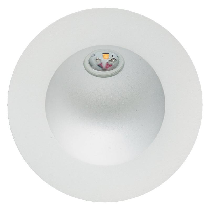 EVN LED Wand-Einbaustrahler mit kaltweißem Licht feuchtraumgeeignet in weiß IP54 2W 6000K EinbauØ60