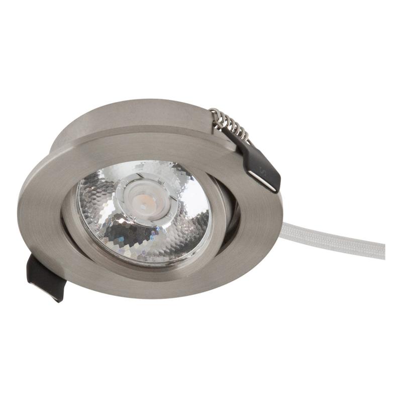 EVN P-LED Deckenleuchte rund schwenkbar chrom-sat. IP20 3000K 3W 210lm EinbauØ55