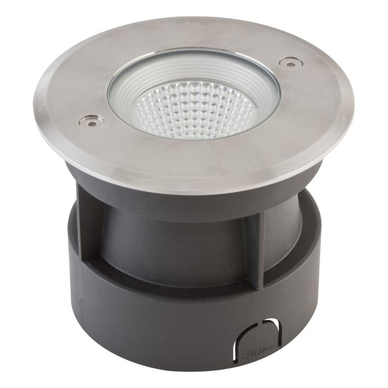 EVN LED Bodeneinbauleuchte flach rund IP67 3W 3000K 235lm EinbauØ100 überfahrbar für Parkplatz