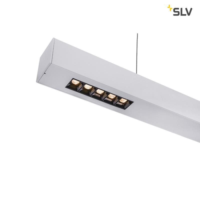 SLV 1000928 Q-LINE PD LED Indoor Pendelleuchte 1m BAP silber 3000K