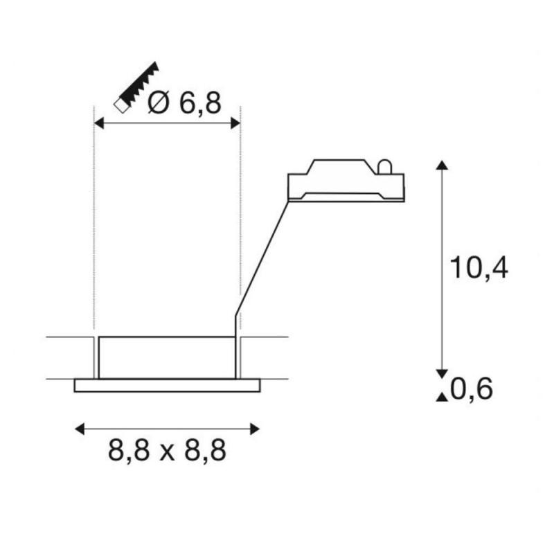 SLV 1001171 DOLIX OUT LED Einbaustrahler QPAR51 silbergrau - Feuchtraum geeignet