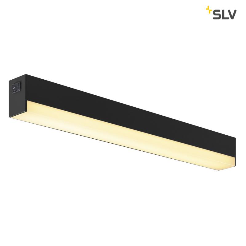 SLV 1001283 SIGHT LED Wandleuchte & Spiegelleuchte mit Schalter 600mm schwarz IP20