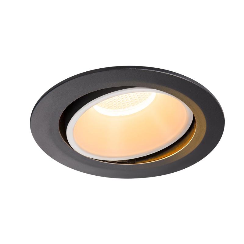 SLV 1003701 NUMINOS MOVE DL XL Indoor LED Deckeneinbauleuchte schwarz/weiß 2700K 40° dreh- und schwenkbar