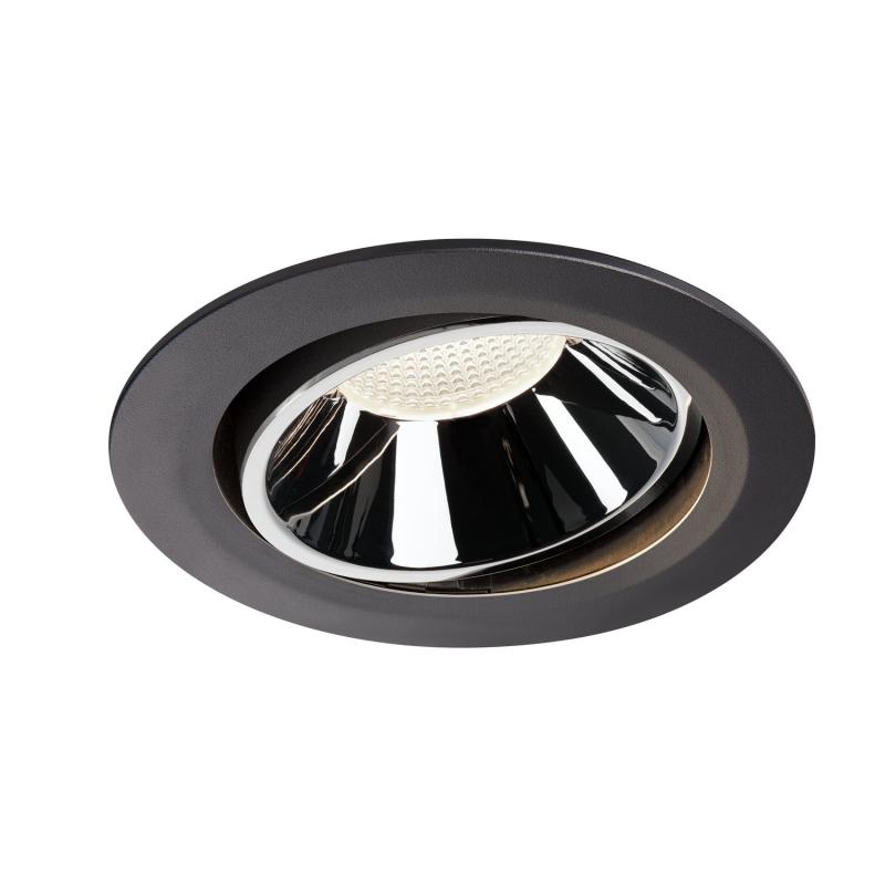 SLV 1003753 NUMINOS MOVE DL XL Indoor LED Deckeneinbauleuchte schwarz/chrom 4000K 55° dreh- und schwenkbar