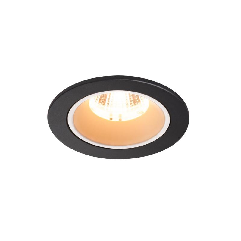 SLV 1003773 NUMINOS DL S Indoor LED Deckeneinbauleuchte schwarz/weiß 2700K 40° inkl. Blattfedern