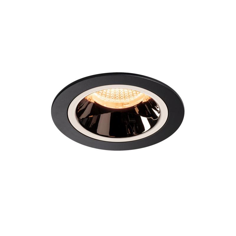 SLV 1003849 NUMINOS DL M Indoor LED Deckeneinbauleuchte schwarz/chrom 2700K 55° inkl. Blattfedern