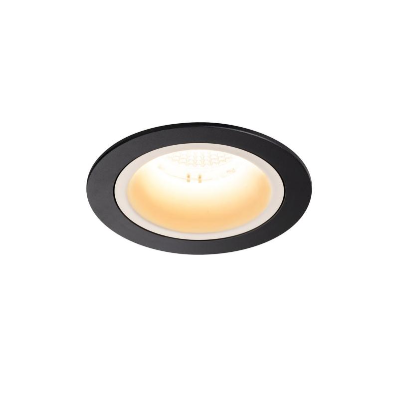 SLV 1003869 NUMINOS DL M Indoor LED Deckeneinbauleuchte schwarz/weiß 3000K 40° inkl. Blattfedern