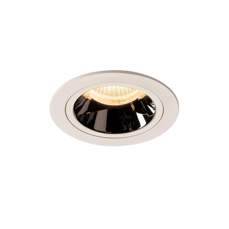 SLV 1003879 NUMINOS DL M Indoor LED Deckeneinbauleuchte weiß/chrom 3000K 20° inkl. Blattfedern