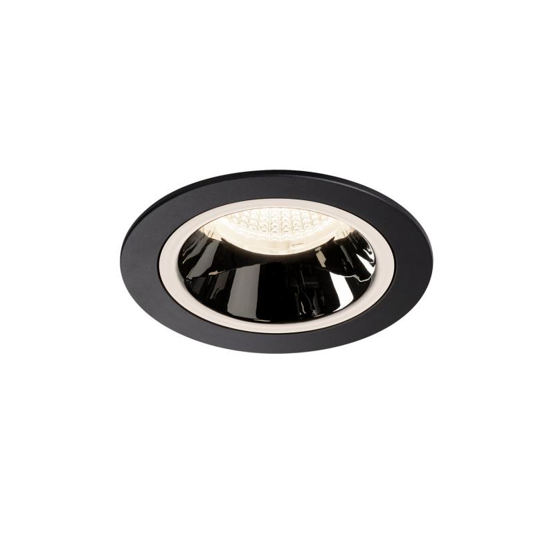 SLV 1003897 NUMINOS DL M Indoor LED Deckeneinbauleuchte schwarz/chrom 4000K 55° inkl. Blattfedern