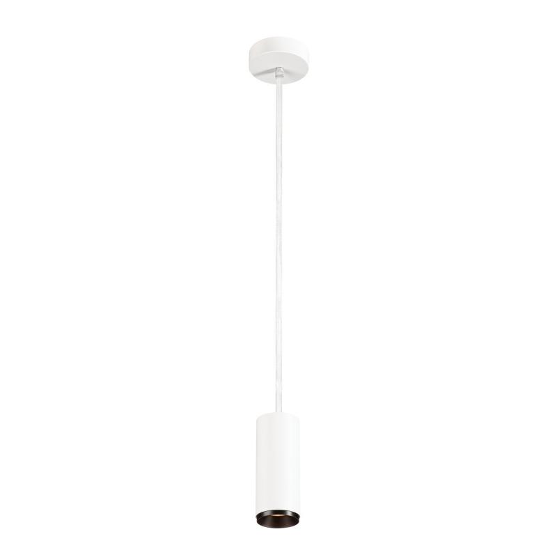 SLV 1004447 NUMINOS PD DALI S Indoor LED Pendelleuchte weiß/schwarz 3000K 36°