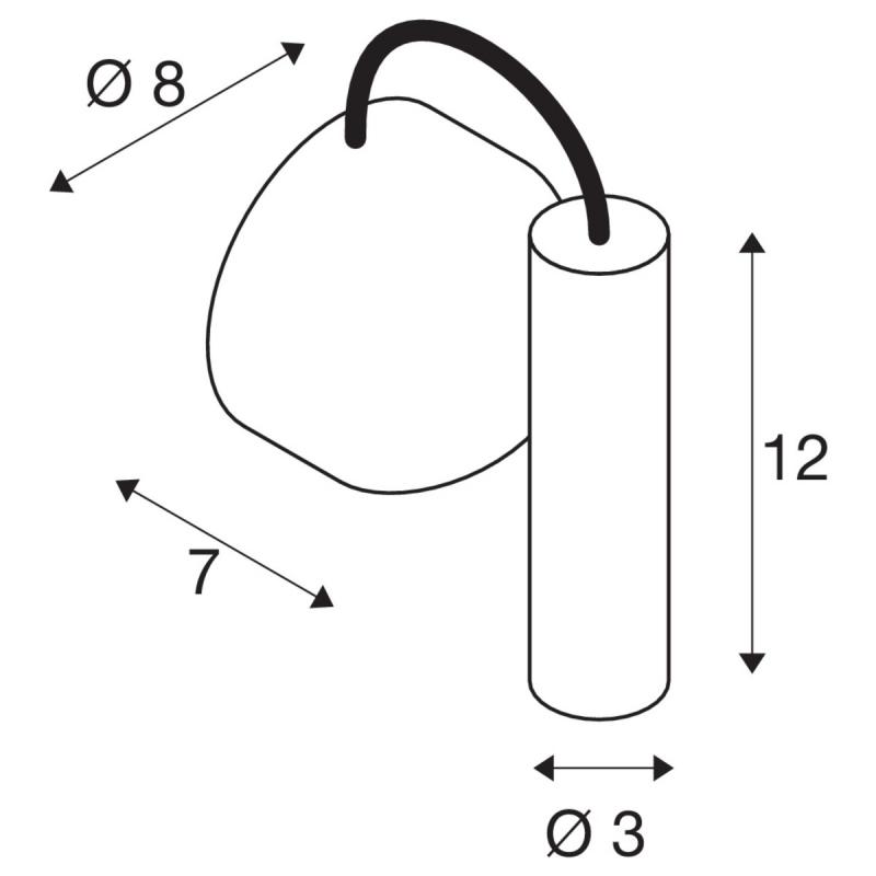 Magnetische Wandlampe KARPO MAGN in weiß mit warmweißer LED SLV 1004707