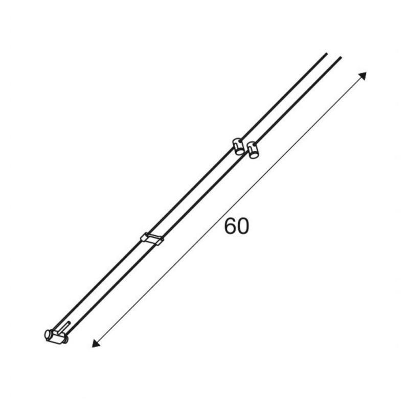 SLV 139072 SEILLEUCHTE für TENSEO Niedervolt-Seilsystem, QR-C51, chrom