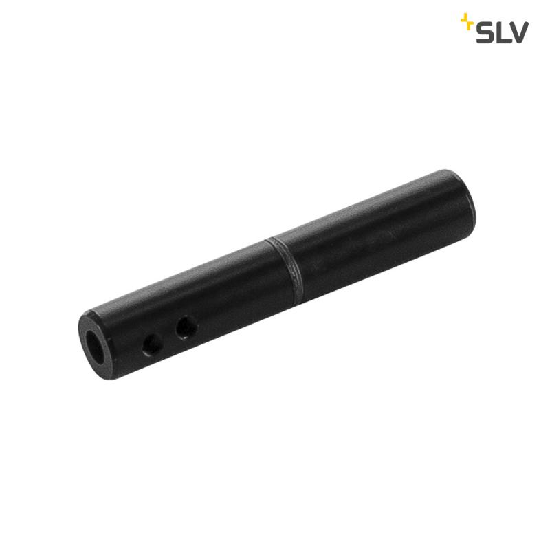 SLV 186360 ISOLIERVERBINDER, für TENSEO Niedervolt-Seilsystem, schwarz, 2 Stück