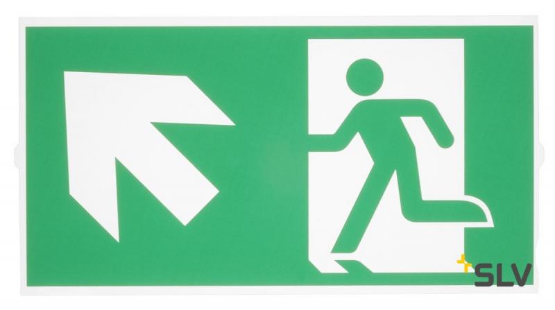 SLV 240008 P-LIGHT Emergency stair sign, big, green