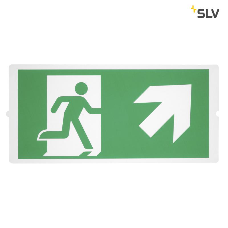 SLV 240010 P-LIGHT Emergency, stairsigns for areal light, green