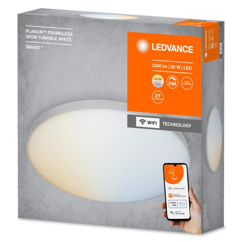 LEDVANCE SMART+ WiFi Planon Panel tunable white in weiss rund Ø 30 cm