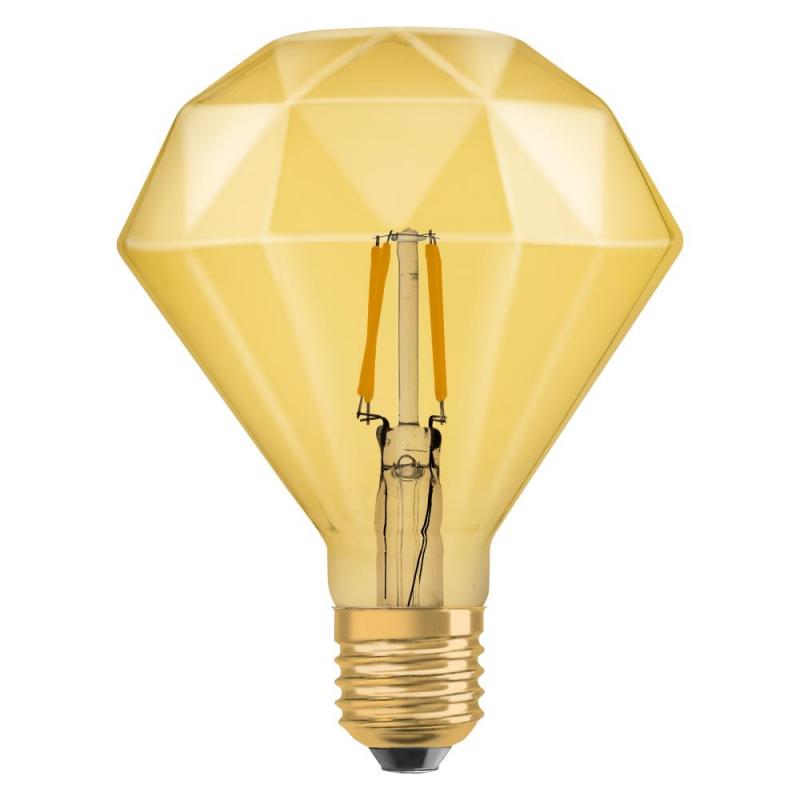 Osram E27 LED VINTAGE Diamant Leuchtmittel bernsteinfarben extra warmweiß