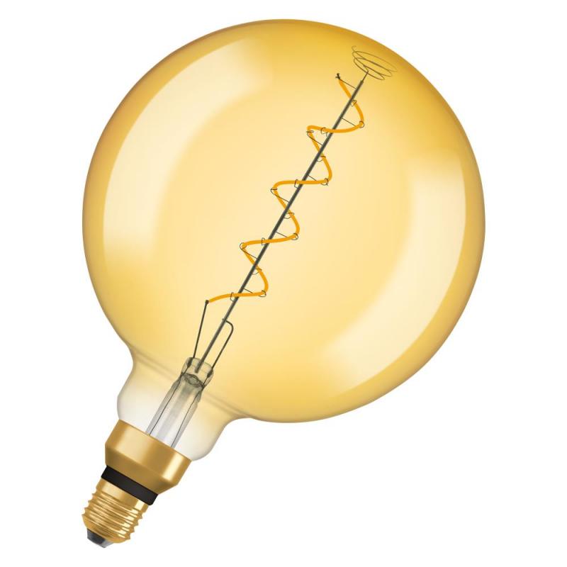 Osram E27 VINTAGE LED Glühbirne BIG GLOBE Filament goldfarben extra warmweiß