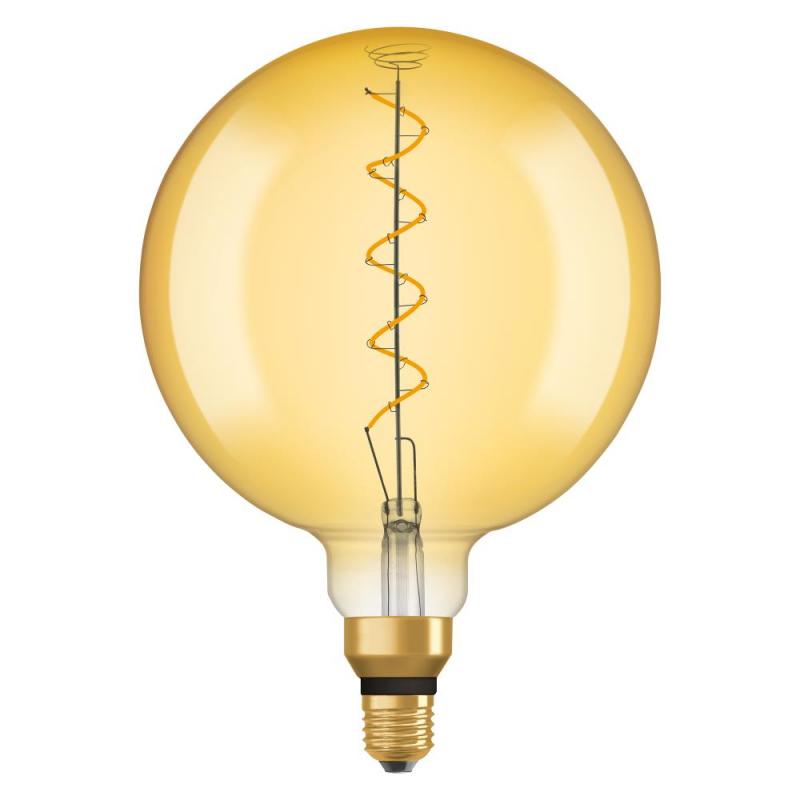 Osram E27 VINTAGE LED Glühbirne BIG GLOBE Filament goldfarben extra warmweiß