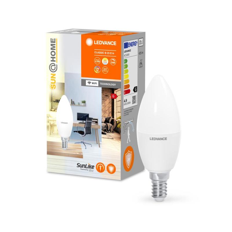 LEDVANCE LEDVANCE SUN@HOME WiFi E14 Lampe Tunable White 4,9W wie 25W dimmbar mit Biorythmusfunktion