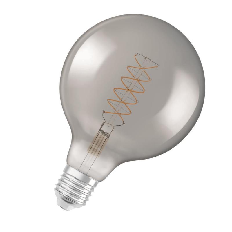 OSRAM LED VINTAGE E27 Glühlampe Globe 120 SMOKE dimmbar 7,8W wie 30W extra warmweißes gemütliches Licht
