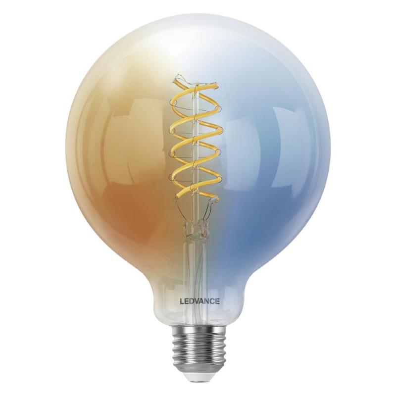 LEDVANCE E27 SMART+ WiFi LED Filament Globe G125 Lampe klar dimmbar 8W wie 60W 2700-6500K Tunable White