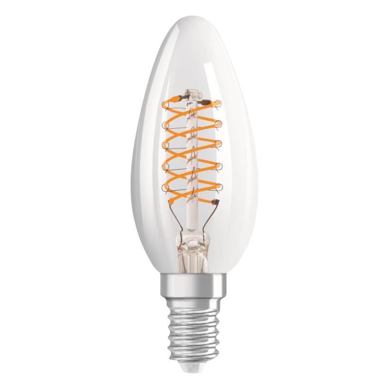 OSRAM E14 VINTAGE-Retro LED Kerze in klarem filament dimmbar 4,8W wie 40W warmweißes gemütliches Licht 2700K