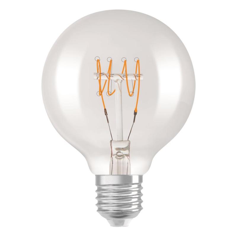 OSRAM LED VINTAGE E27 Glühlampe Globe 80 dimmbar 4,8W wie 40W warmweißes gemütliches Licht