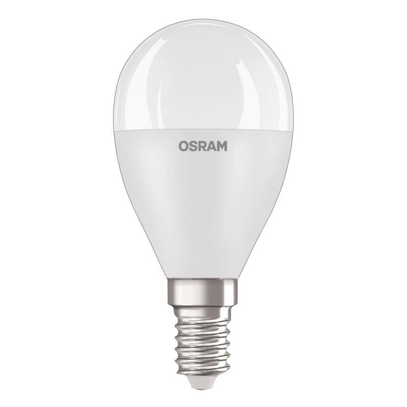 OSRAM E14 LED Tropfenlampe Recycled Plastic matt 7,5W wie 60W neutralweißes Licht