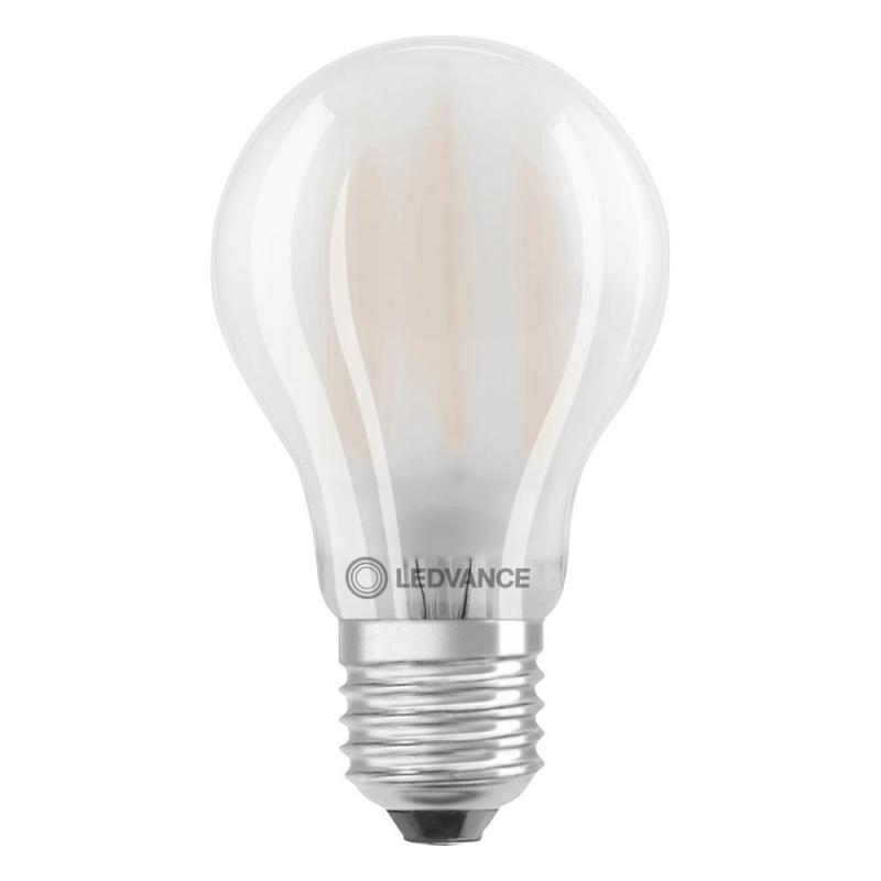 Ledvance E27 LED Lampe Classic matt dimmbar 7,5W wie 75W 2700K warmweißes Licht hohe Farbwiedergabe CRI90 - Superior Class