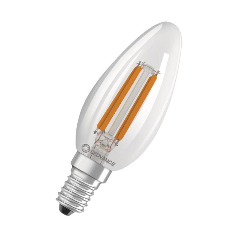Ledvance E14 Sehr effiziente LED Kerzenlampe Classic klar 2,5W wie 40W 2700K warmweißes Licht