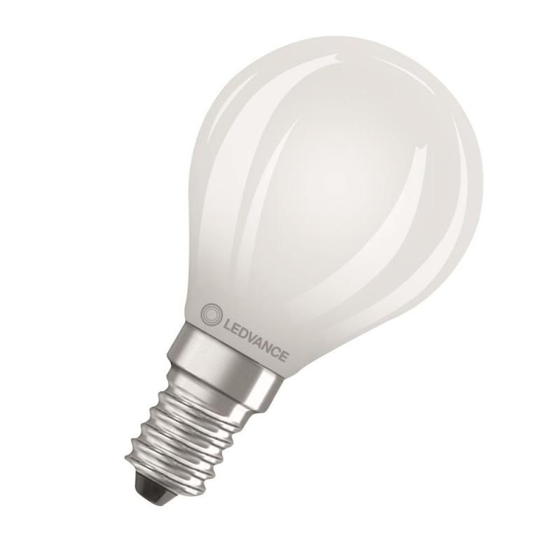 Ledvance E14 LED Tropfenlampe Classic matt dimmbar 4,2W wie 40W 2700K warmweißes Licht hohe Farbwiedergabe CRI97