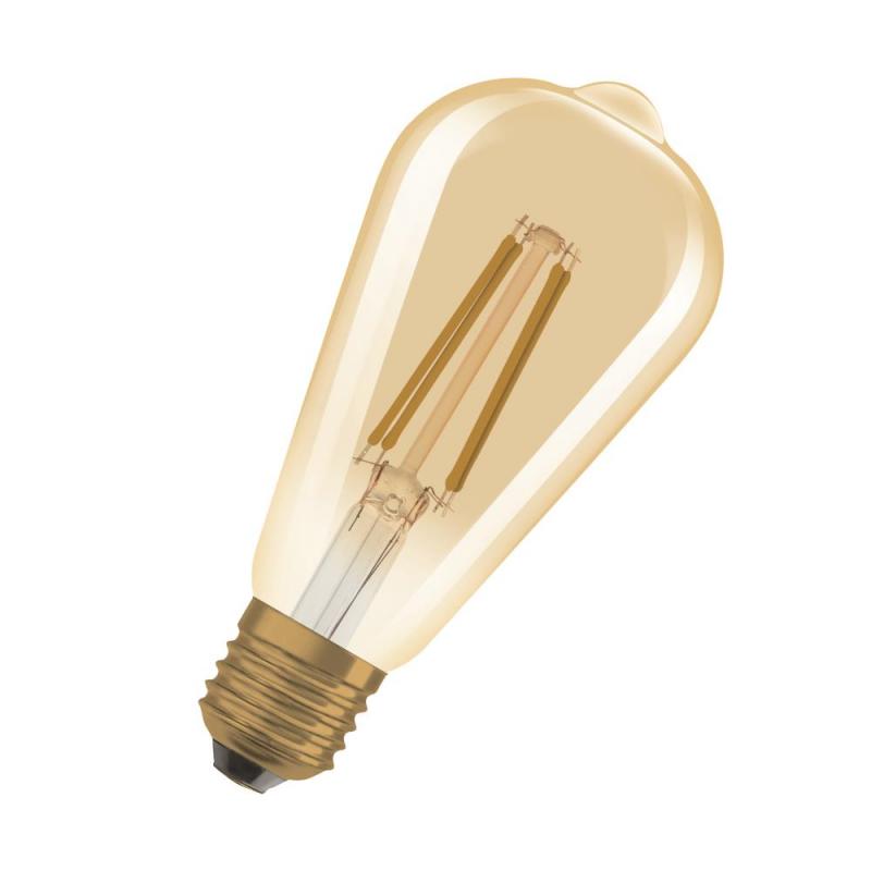 OSRAM E27 LED VINTAGE Glühlampe EDISON GOLD dimmbar 7,2W wie 60W extra warmweißes gemütliches Licht