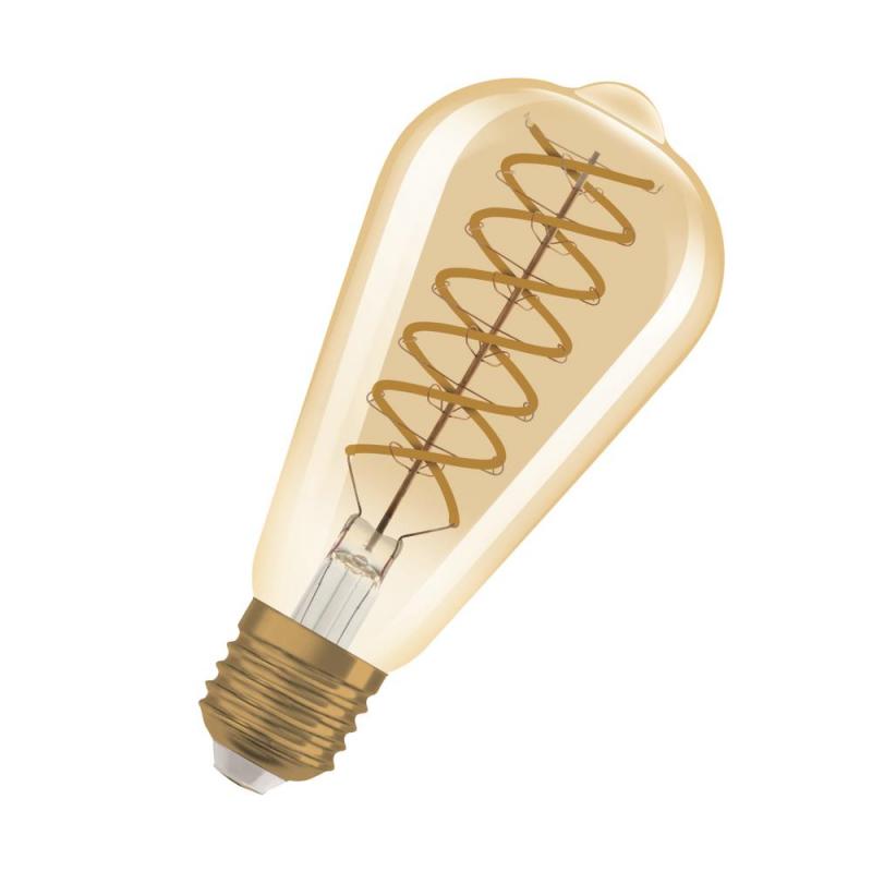 OSRAM E27 LED VINTAGE Glühlampe EDISON GOLD dimmbar 8,8W wie 60W extra warmweißes gemütliches Licht