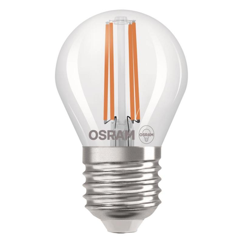 OSRAM E27 LED Lampe Classic klar 2,2W wie 40W warmweißes Licht 2700K - Energy efficiency class A