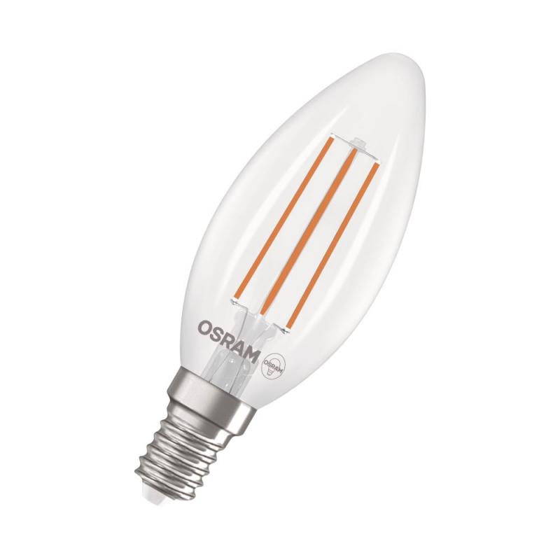 Osram E14 LED Kerzenlampe CLASSIC besonders effizient klar 3,8W wie 60W 4000K neutralweißes Licht - Sehr gute Energieeffizienz