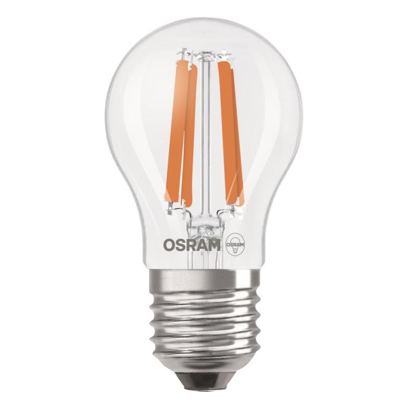 OSRAM E27 LED Lampe Classic klar 1,2W wie 25W warmweißes Licht 2700K - Energy efficiency class A