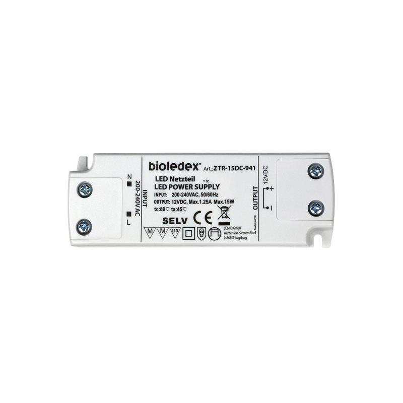 BIOLEDEX® 12V DC Trafo bis 15W für LED Lampen