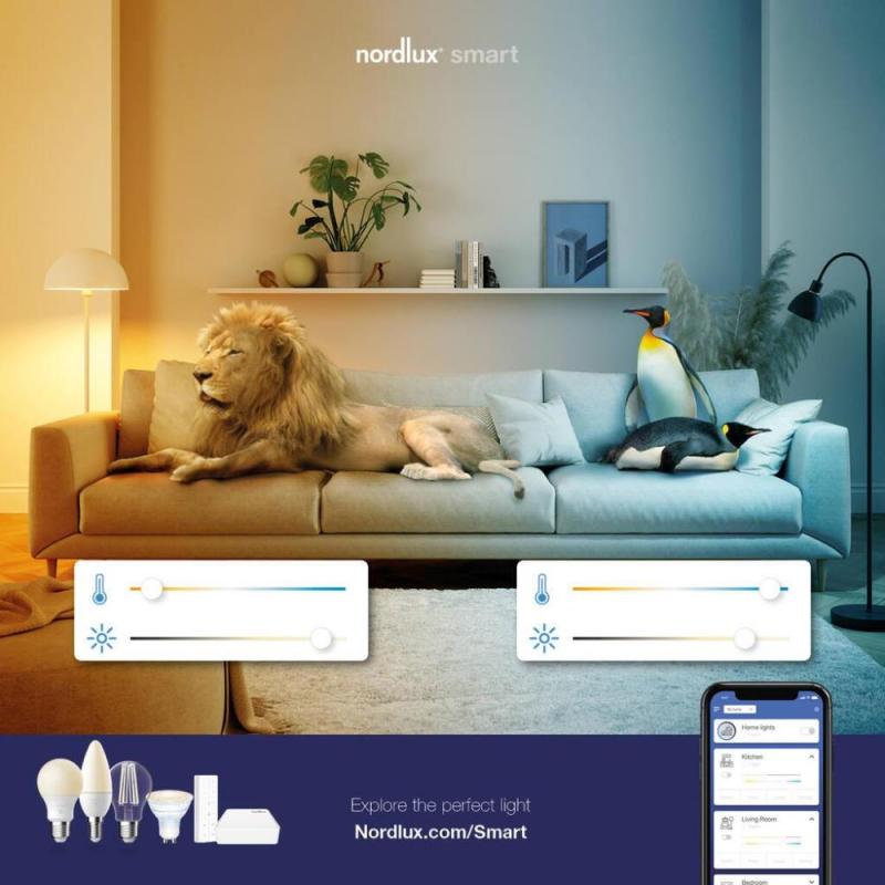 2er-Pack Nordlux Smart Light LED-Leuchtmittel Spots GU10 mit 4,5W 450lm Bluetooth