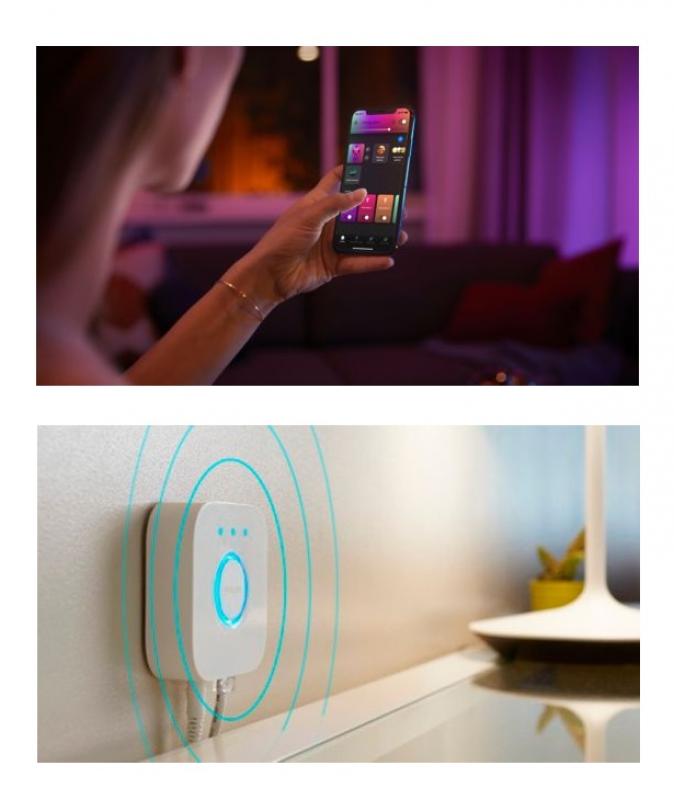 Philips Hue White Ambiance Deckenleuchte BEING mit Dimmschalter in Schwarz mit Tunable White