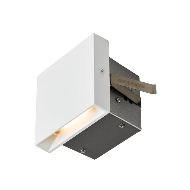Treppenlampe und Wandleuchte QUAD FRAME in weiß mit warmweißer LED SLV 1003466